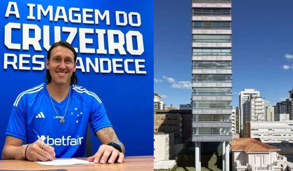 Goleiro do Cruzeiro, Cássio reforma apartamento em BH