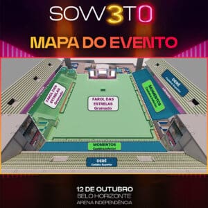 Foto de divulgação do mapa do evento
