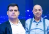 Fuad Noman e Bruno Engler durante debate da emissora.