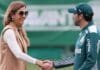Leila Pereira e Abel Ferreira em campo