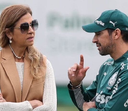 Leila Pereira e Abel Ferreira