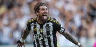 Foto de Lyanco em campo pelo Atlético Mineiro