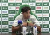 Abel Ferreira em coletiva de imprensa