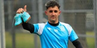 jogador gaston Martirena treinando