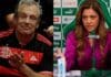 Bap e Leila Pereira, presidentes do Flamengo e Palmeiras