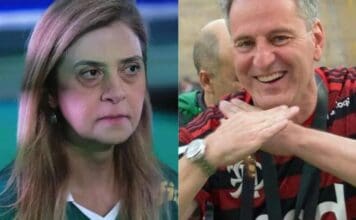 Leila Pereira e Bap, presidentes do Palmeiras e Flamengo