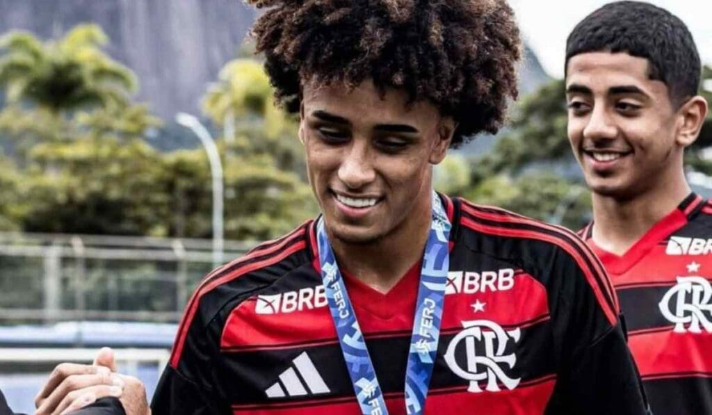 Jogador Ryan Roberto do Flamengo
