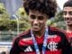 Jogador Ryan Roberto do Flamengo