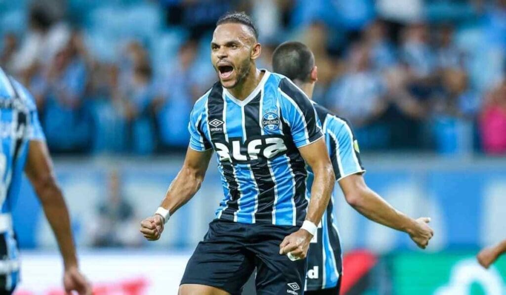 Foto do jogador Braithwaite do Grêmio