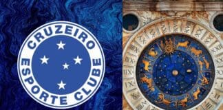 Arte ilustração do horóscopo diário do Cruzeiro esporte clube