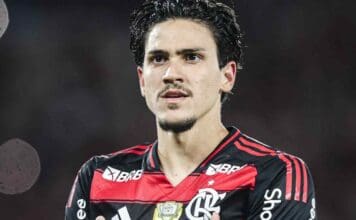 Pedro, do Flamengo, em jogo