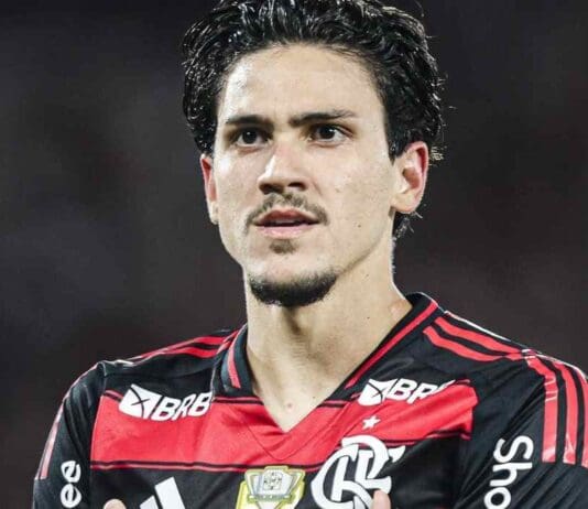 Pedro, do Flamengo, em jogo