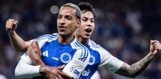 Kaio Jorge e Matheus Pereira comemorando no Cruzeiro