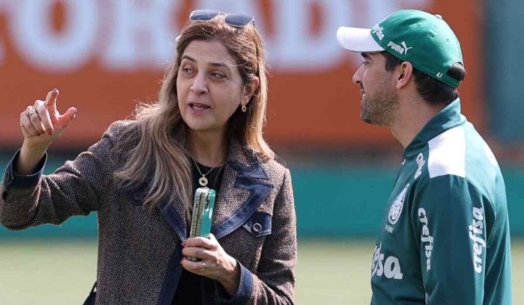 Leila Pereira e Abel Ferreira