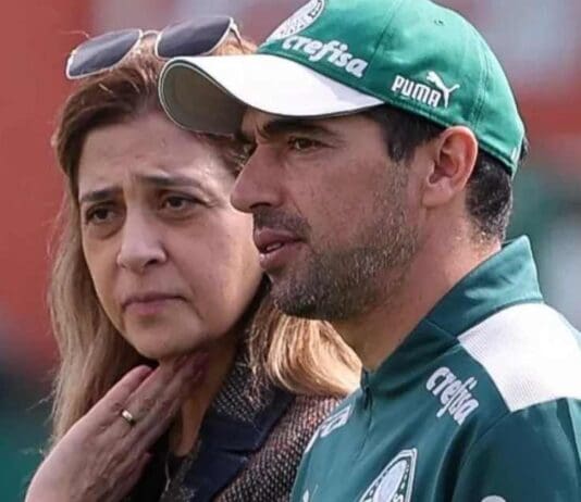 Leila Pereira e Abel Ferreira