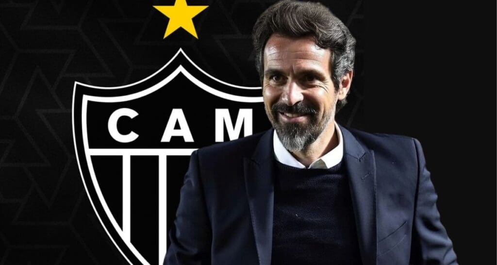 Foto do novo treinador do Atlético-MG, Eduardo Dominguez