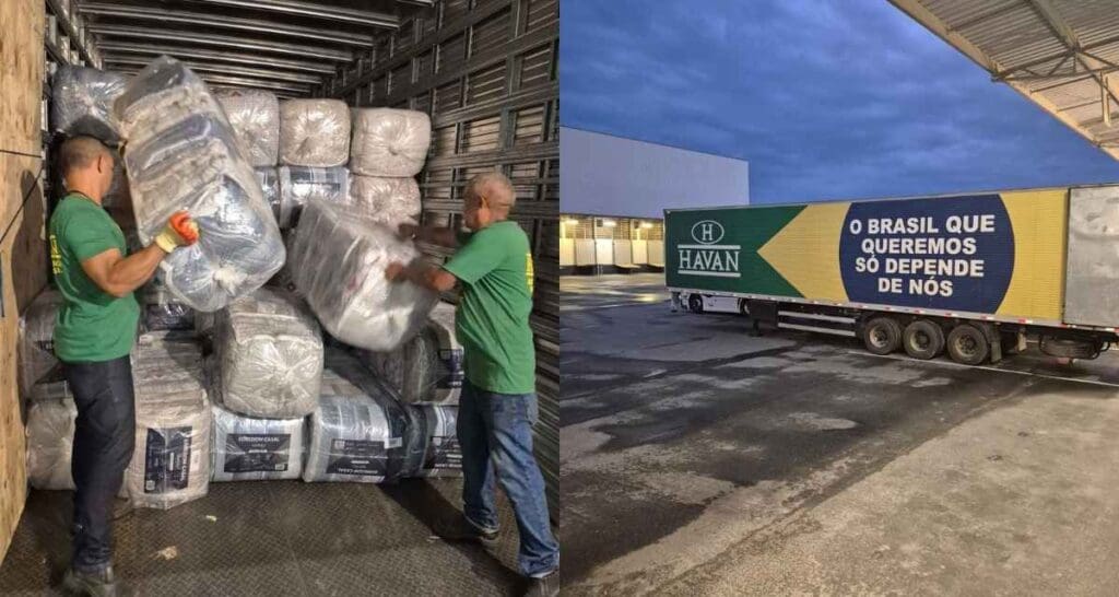 Havan envia caminhão com doações para Juiz de Fora