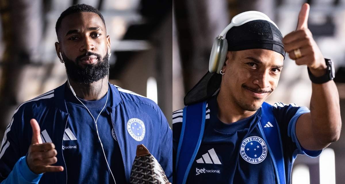 Gerson e Matheus Pereira se preparam para jogo do Cruzeiro