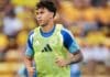 Kaio Jorge jogando pelo Cruzeiro com olhar desafiador