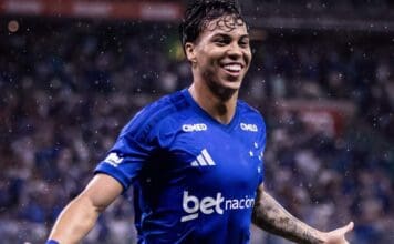 Kaio Jorge em campo pelo Cruzeiro