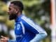 Jogador do Cruzeiro Gerson concentrado durante o treino