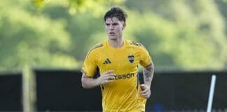 Jogador do Boca Juniors Marco Pellegrino
