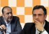 Alexandre Kalil e Rodrigo Pacheco em posições opostas