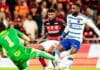 Gerson, Emerson Royal e Cássio em jogo do Crruzeiro e Flamengo