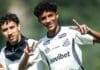 Jovens da base do Santos, Robinho Jr e Gabriel Bontempo