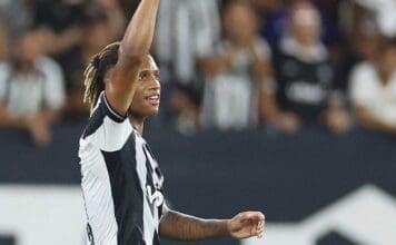 Danilo, jogador do Botafogo em campo