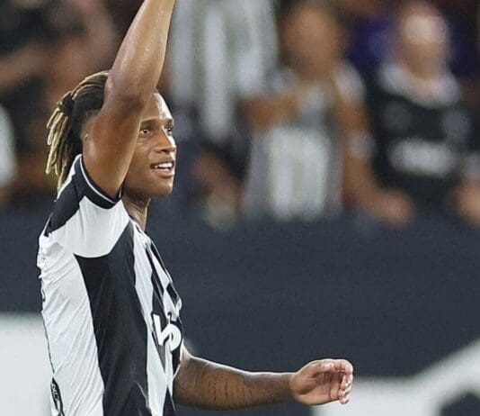 Danilo, jogador do Botafogo em campo