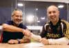 Leonardo Jardim e José Boto no Flamengo, sorridentes