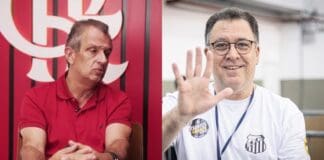 Presidentes do Flamengo e do Santos, Bap e Marcelo Teixeira