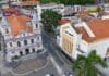 Praça principal de Nova Lima, em Minas Gerais