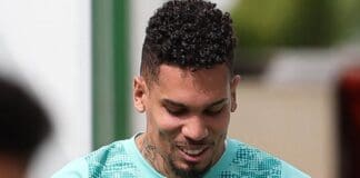 Paulinho volta a treinar no Palmeiras
