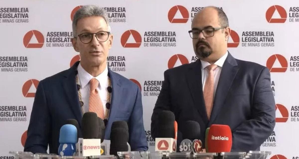 governador romeu zema e o vice mateus simões juntos
