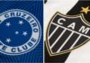 Escudos do Cruzeiro e do Atlético