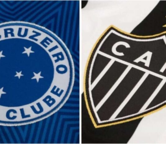 Escudos do Cruzeiro e do Atlético
