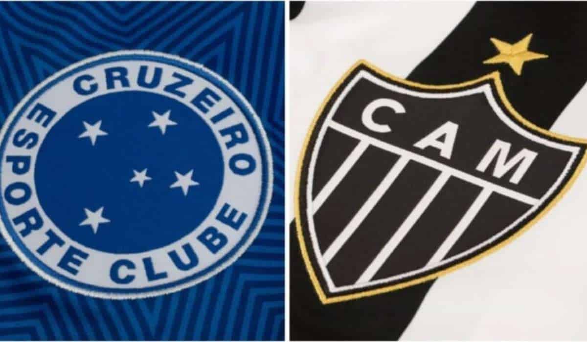 Escudos do Cruzeiro e do Atlético
