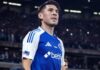 Lucas Villalba em campo pelo Cruzeiro