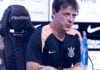 Treinador do Corinthians, Fernando Diniz em entrevista coletiva