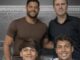Hulk e os filhos Tiago e Ian
