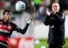 Leonardo Jardim e Gonzalo Plata em jogo do Flamengo