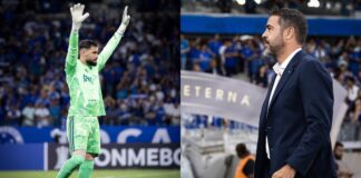 Matheus Cunha e Arthur Jorge Cruzeiro x Universidad Católica, no Mineirão