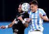 Alex Telles enfrenta o Racing pelo Botafogo