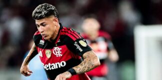 Carrascal em jogo pelo Flamengo