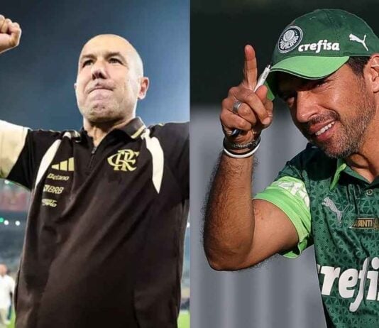 Leonardo Jardim do Flamengo e Abel Ferreira do Palmeiras