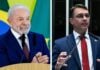 Lula e Flávio Bolsonaro