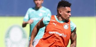Paulinho volta a treinar no Palmeiras