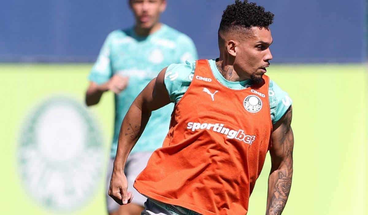 Paulinho volta a treinar no Palmeiras